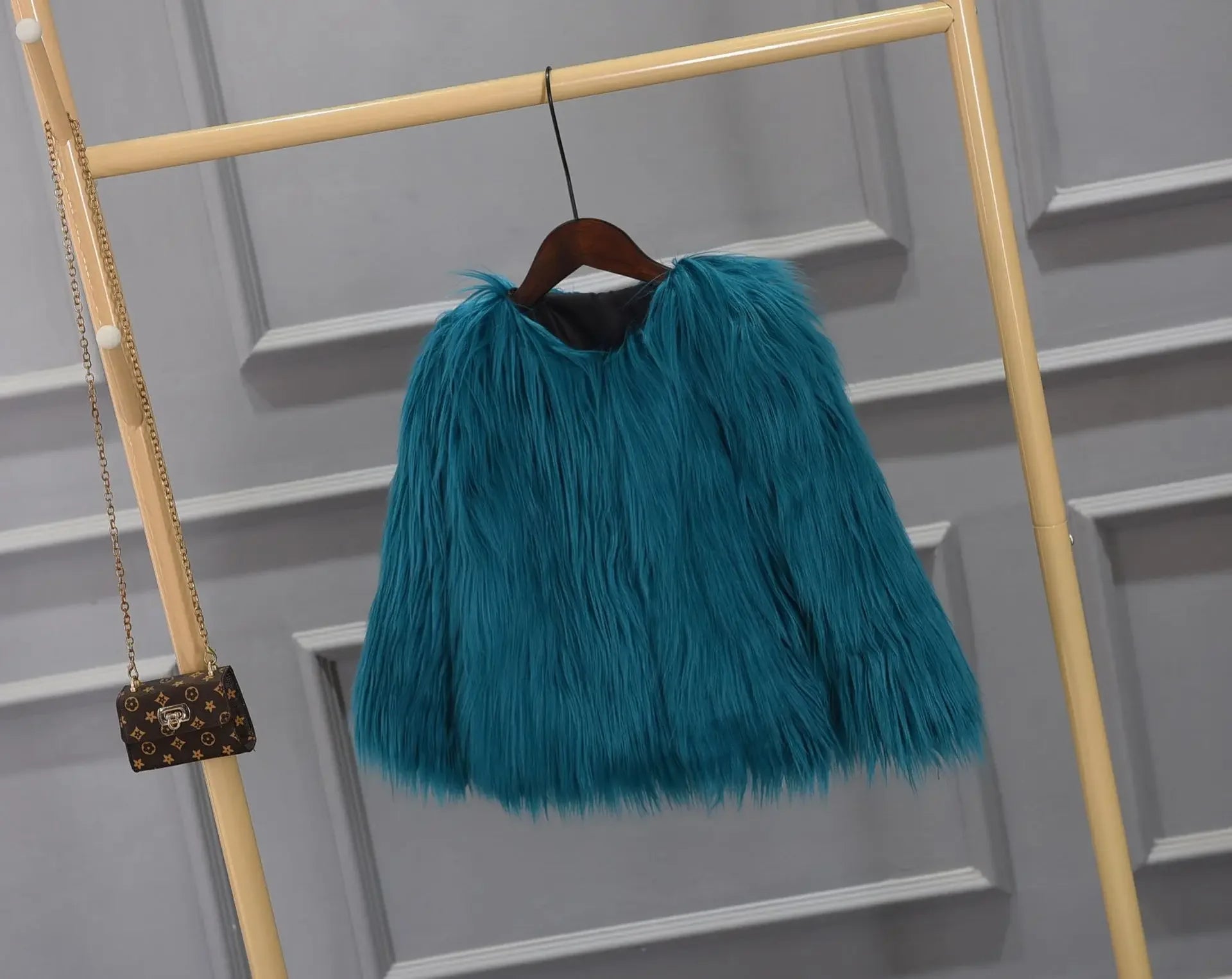 Faux Fur Jackets - Women’s Fancy Faux Fur Coat - Thick Warm Jacket