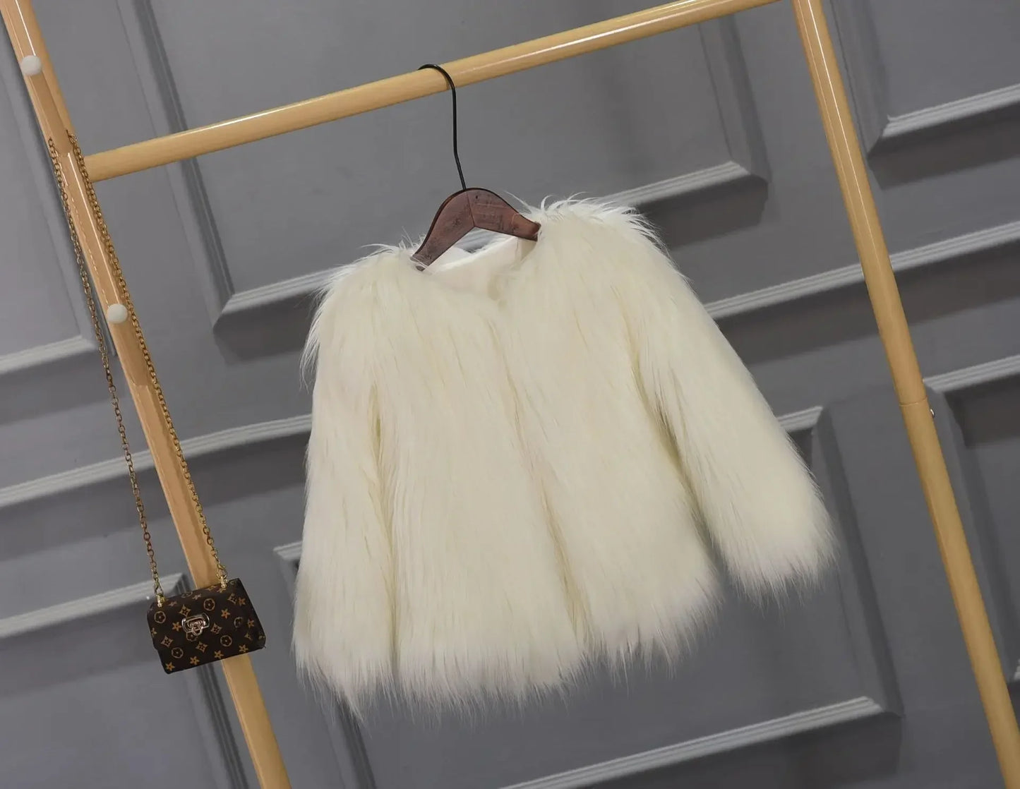 Faux Fur Jackets - Women’s Fancy Faux Fur Coat - Thick Warm Jacket