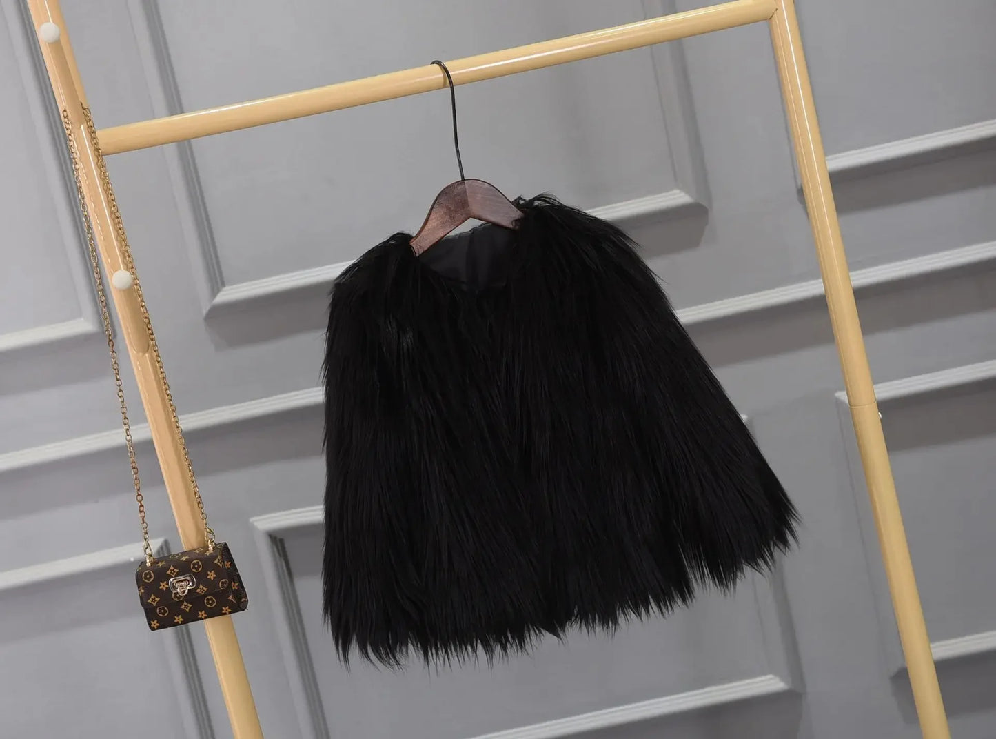 Faux Fur Jackets - Women’s Fancy Faux Fur Coat - Thick Warm Jacket