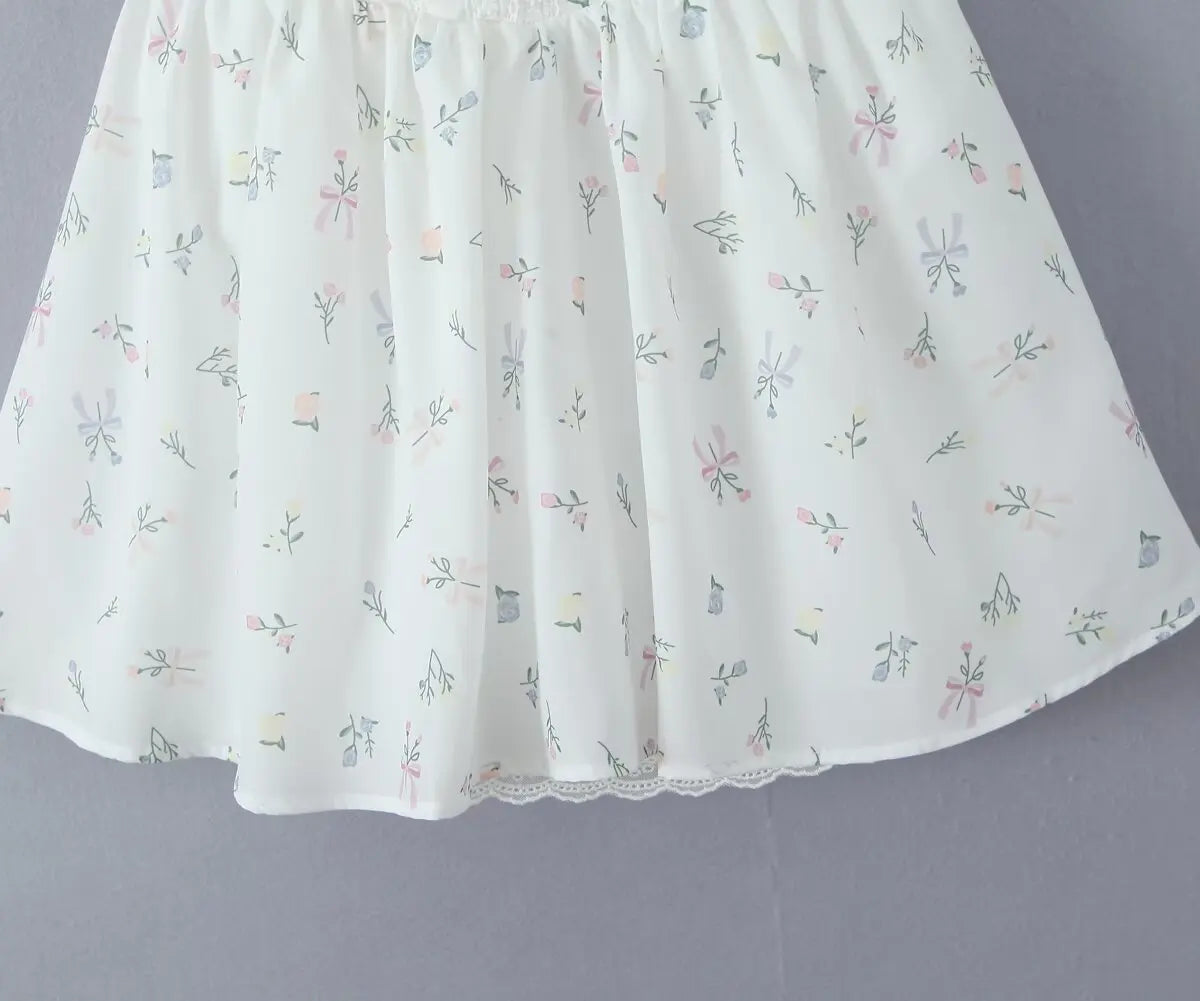 Fit and Flare Dresses - Floral Strapless Summer Dress | Fit & Flare Style