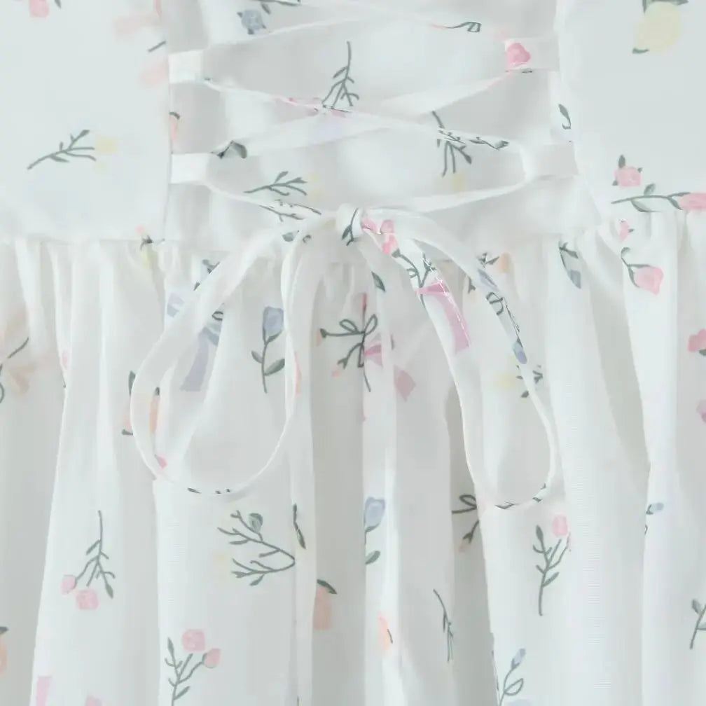 Fit and Flare Dresses - Floral Strapless Summer Dress | Fit & Flare Style