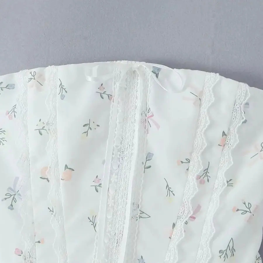 Fit and Flare Dresses - Floral Strapless Summer Dress | Fit & Flare Style