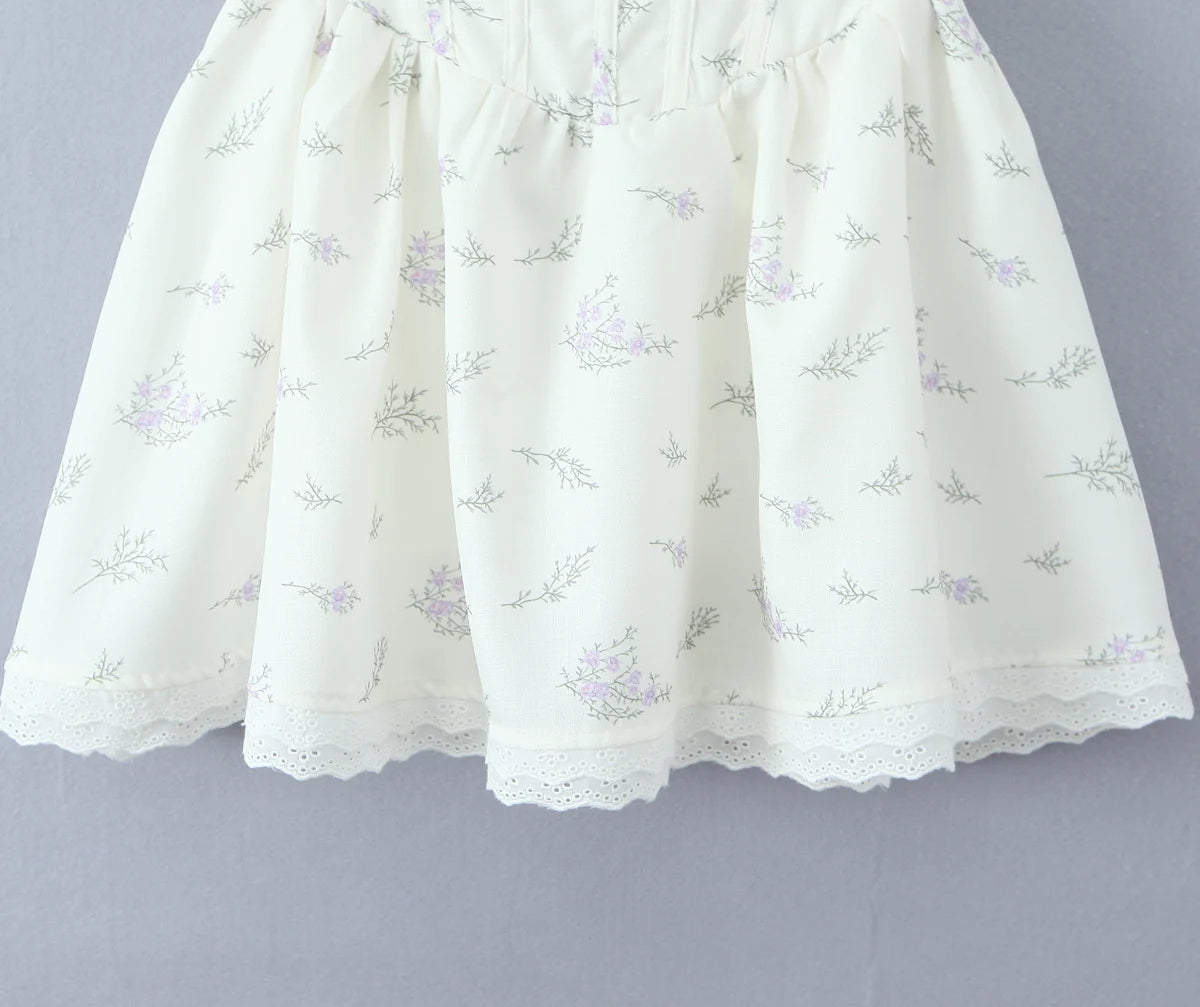 Fit and Flare Dresses - V-Neck Lace-Up Corset Dress for Summer Cocktails