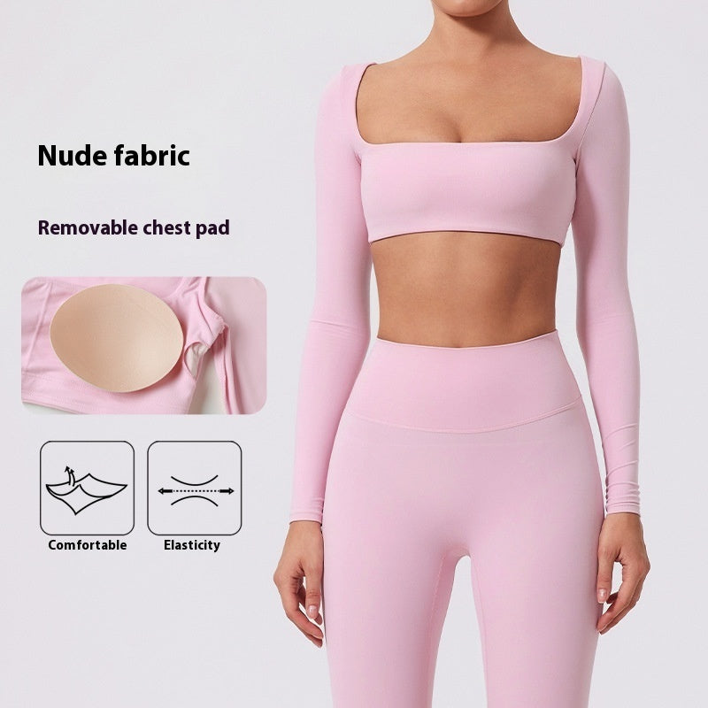Fitness Sports Suits - Seamless Stretch Fitness Matching Set for Indoors & Outdoors