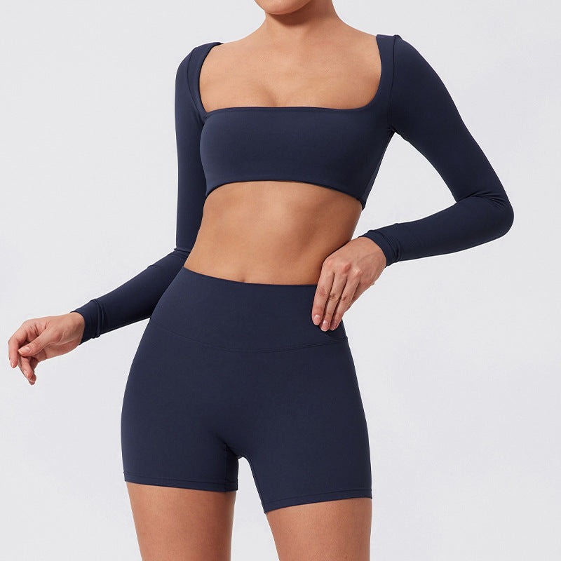 Fitness Sports Suits - Seamless Stretch Fitness Matching Set for Indoors & Outdoors
