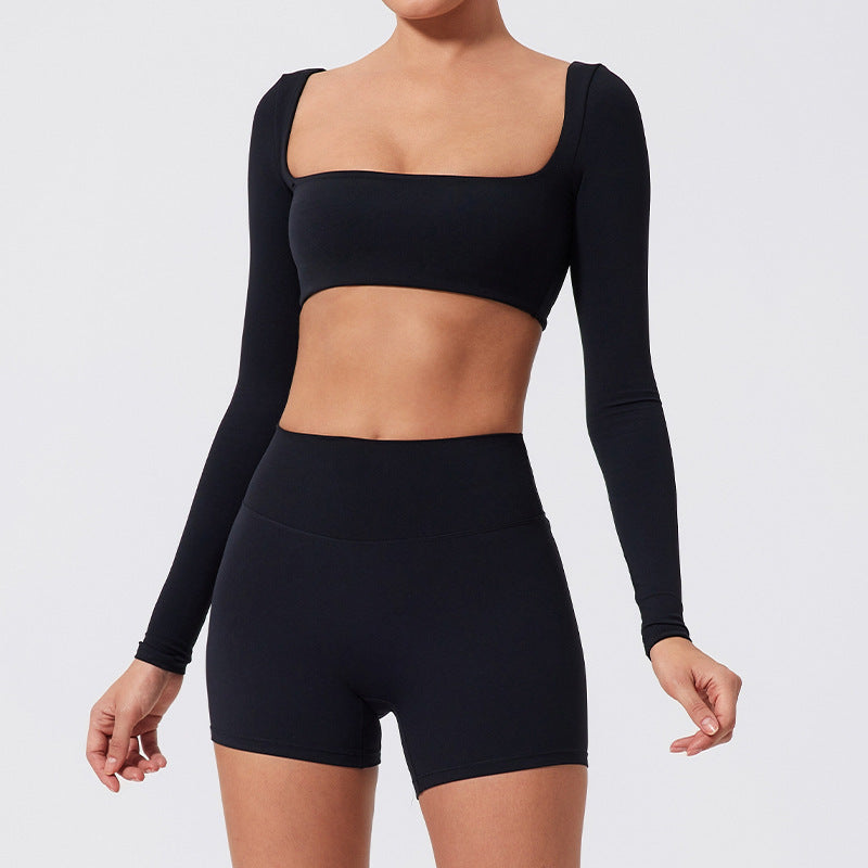 Fitness Sports Suits - Seamless Stretch Fitness Matching Set for Indoors & Outdoors