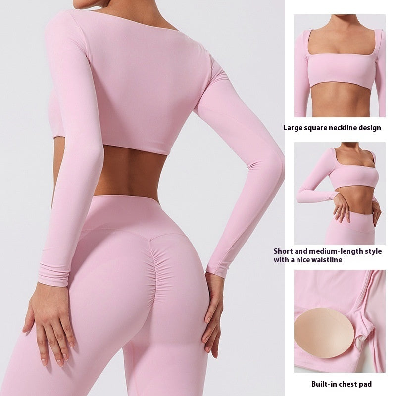 Fitness Sports Suits - Seamless Stretch Fitness Matching Set for Indoors & Outdoors