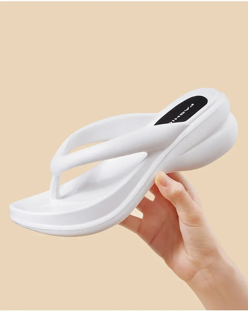 Flip Flops - Casual Thick-Platform Summer Slippers for All-Day Comfort