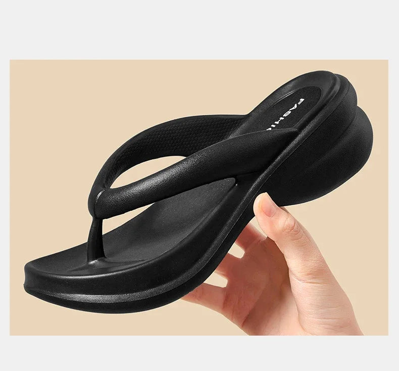 Flip Flops - Casual Thick-Platform Summer Slippers for All-Day Comfort