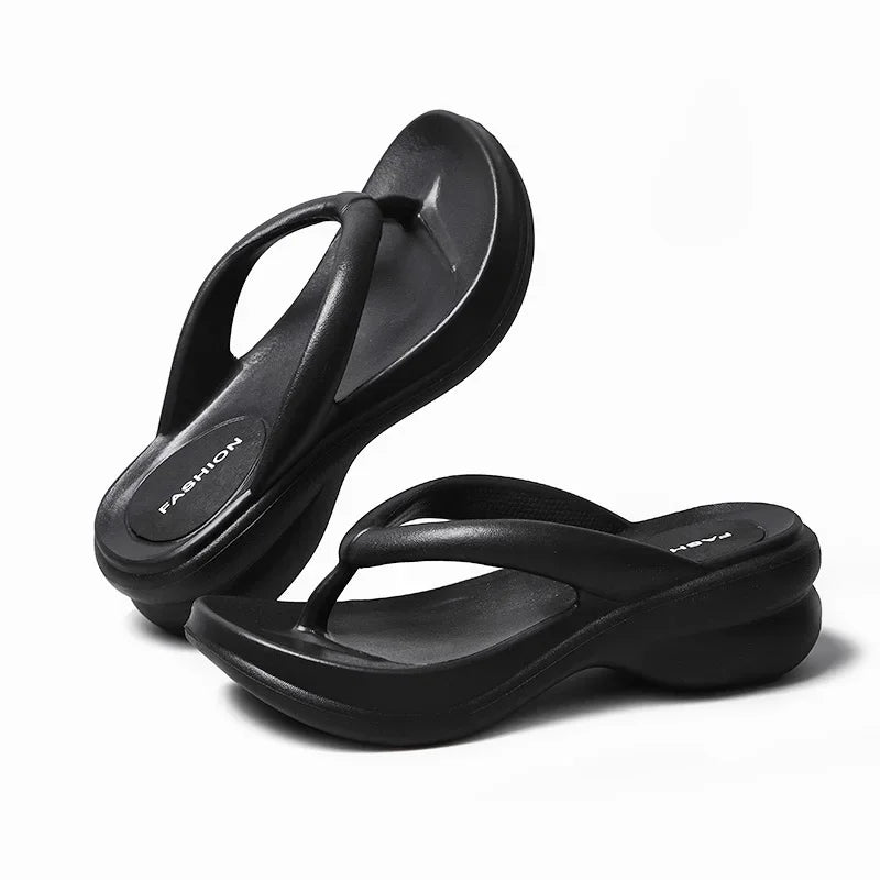 Flip Flops - Casual Thick-Platform Summer Slippers for All-Day Comfort