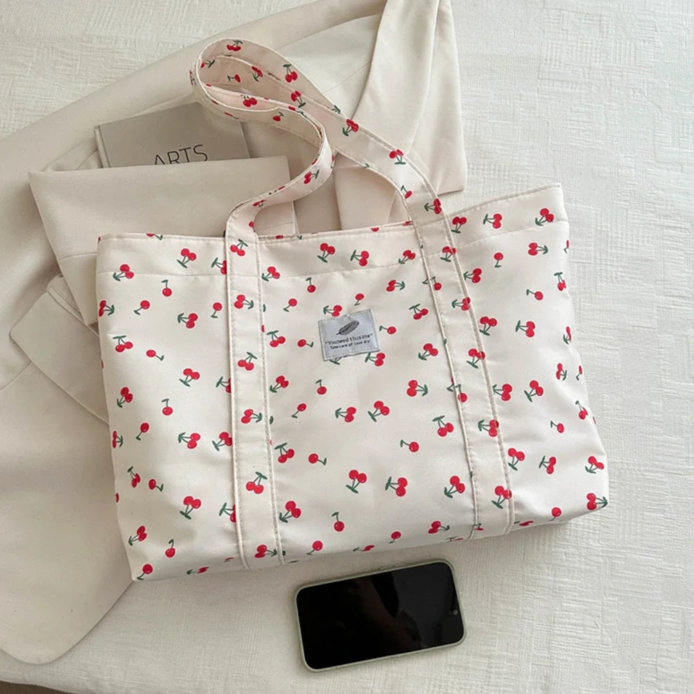 HandBags - Cherry Print Shoulder Bag