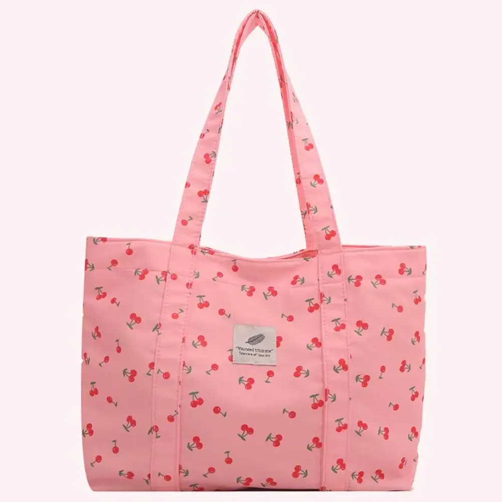 HandBags - Cherry Print Shoulder Bag