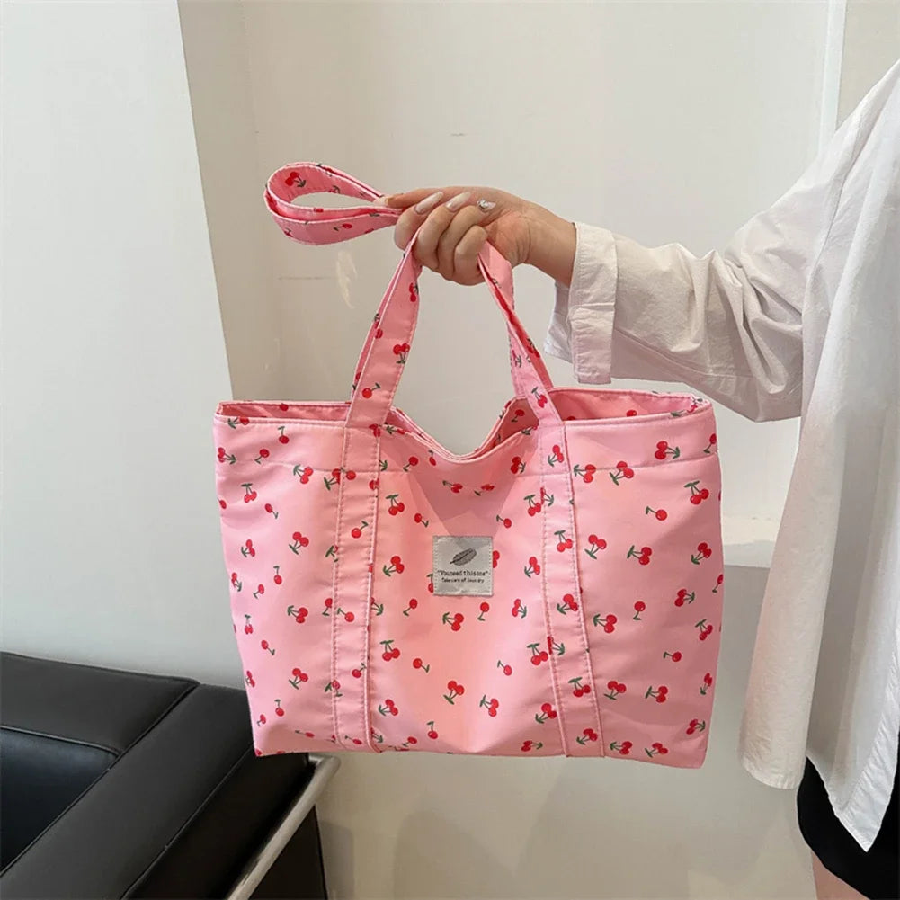 HandBags - Cherry Print Shoulder Bag