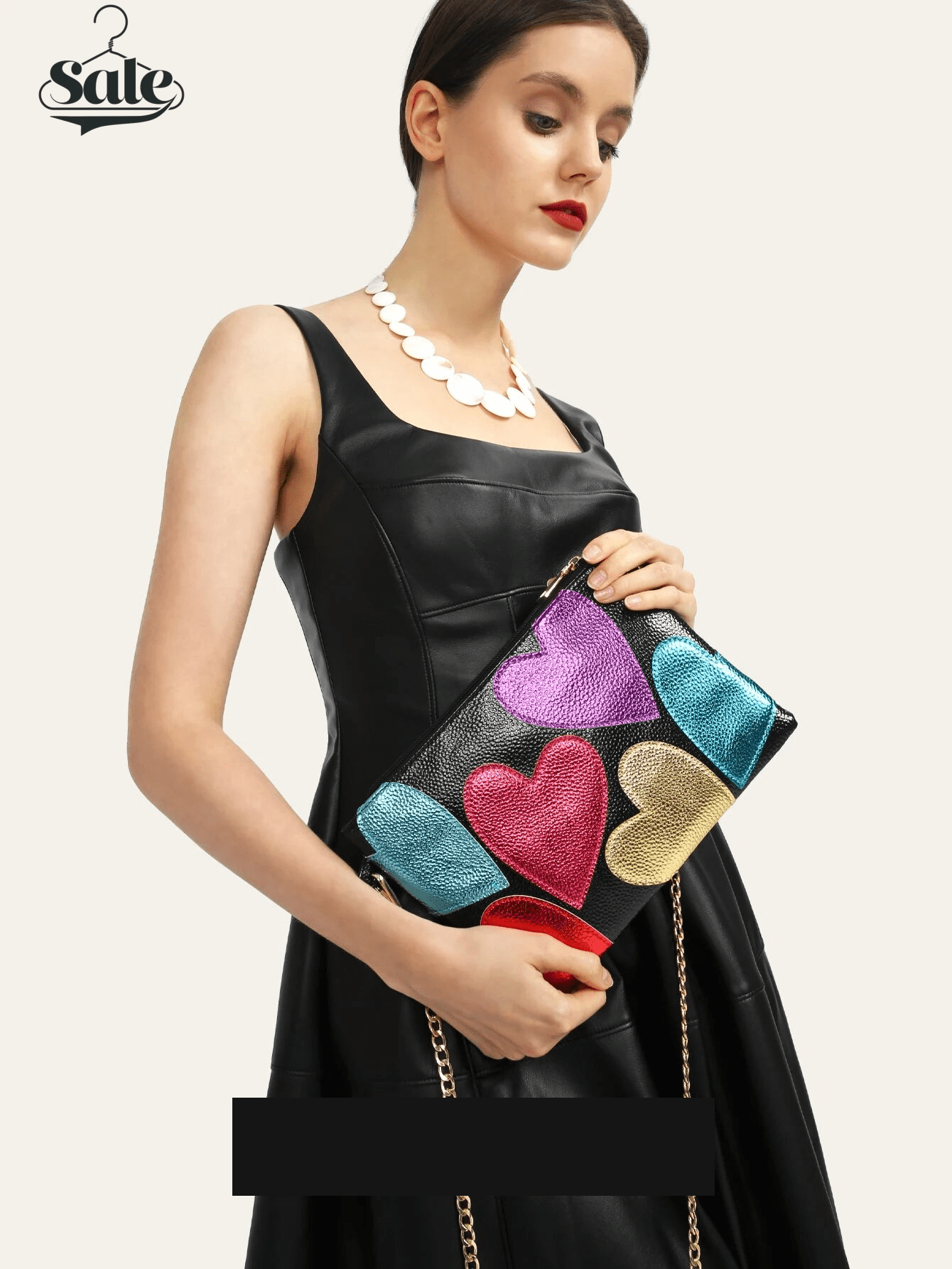 HandBags - Convertible Handbag From Shoulder Bag to Clutch for Parties