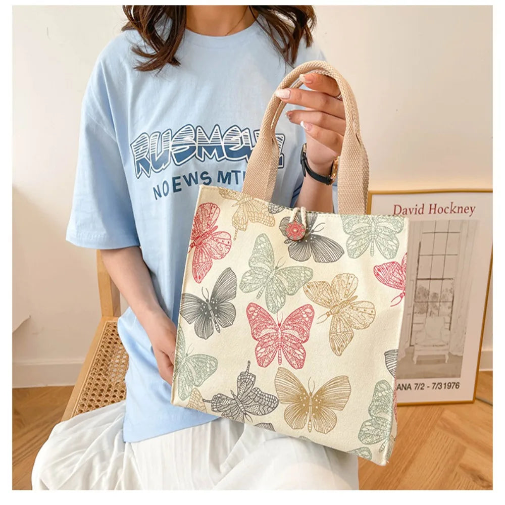 HandBags - Daily Butterfly Print Handbag | Versatile & Durable