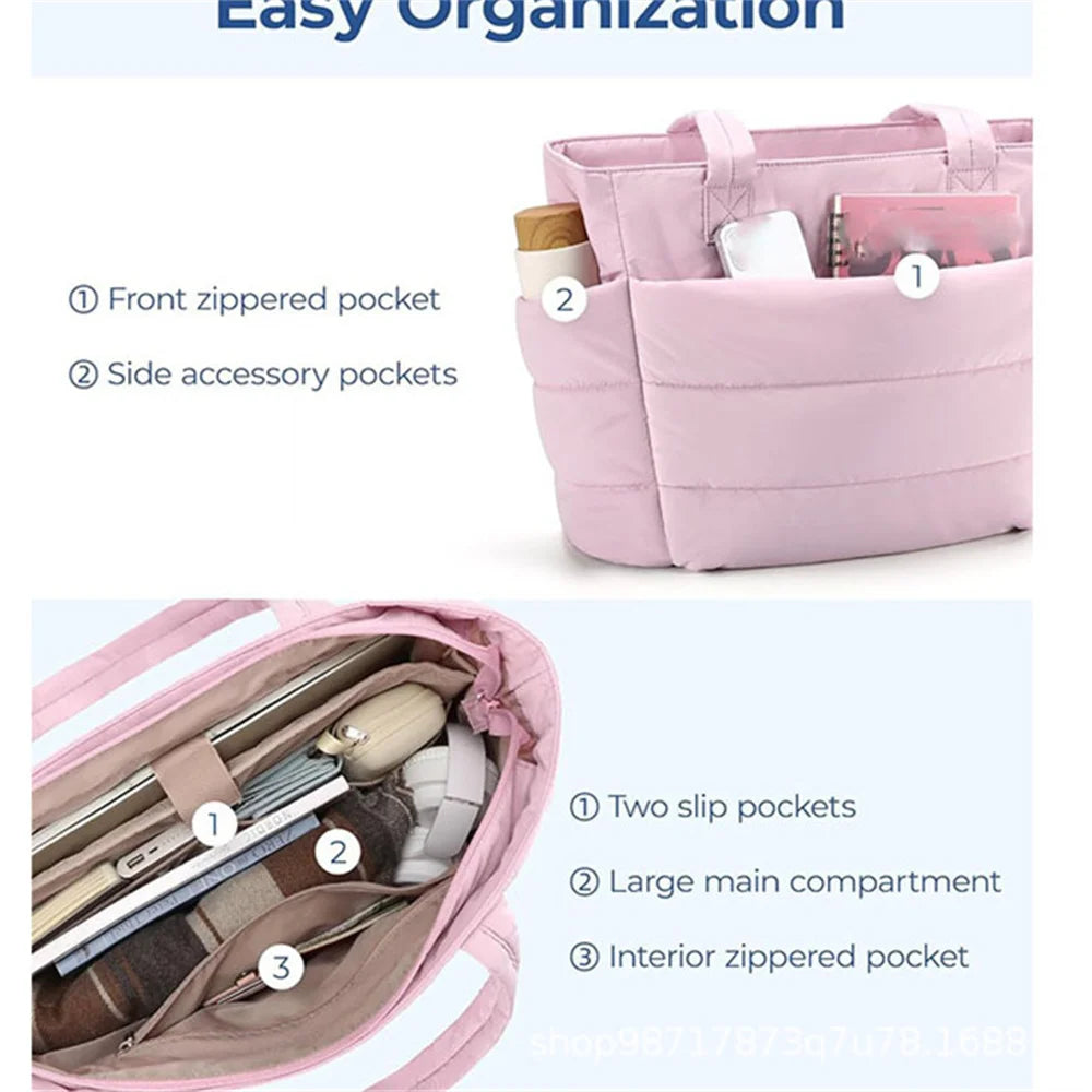 HandBags - Daily-Carry Sporty Nylon Tote Bag