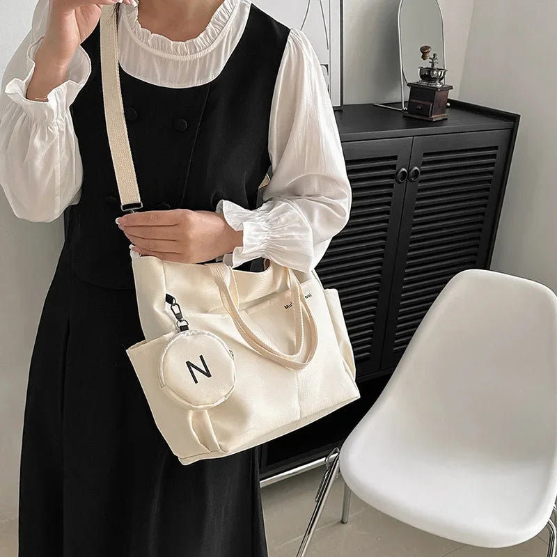 HandBags - Daily Shoulder Bag with Crossbody Function & Coin Purse