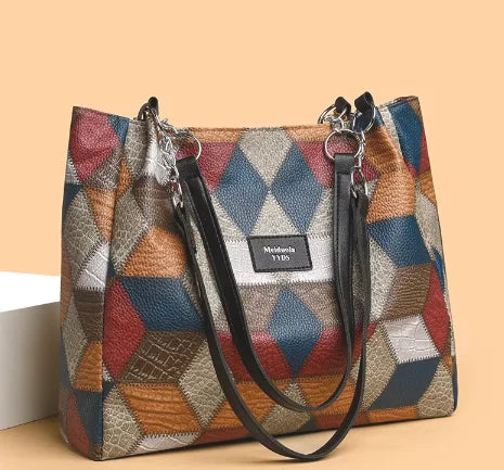 HandBags - Geometric Business Casual Handbag Shoulder Bag for Professionals