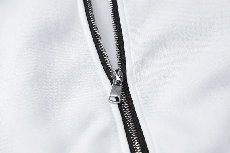 Hoodies - Cropped White Hoodie - Perfect for Any Occasion