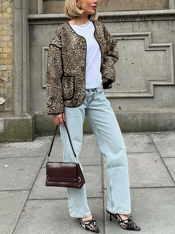 Jackets - Animal Print Fall Jacket