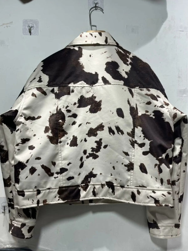 Jackets - Casual Cow Print Jacket - Phelps Outerwear