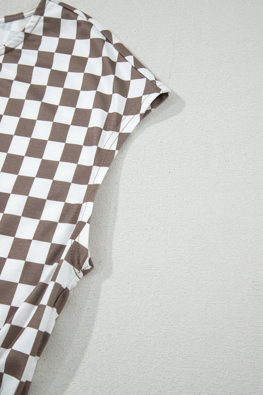 Jumpsuits & Rompers - Checkered Wide-Leg Jumpsuit