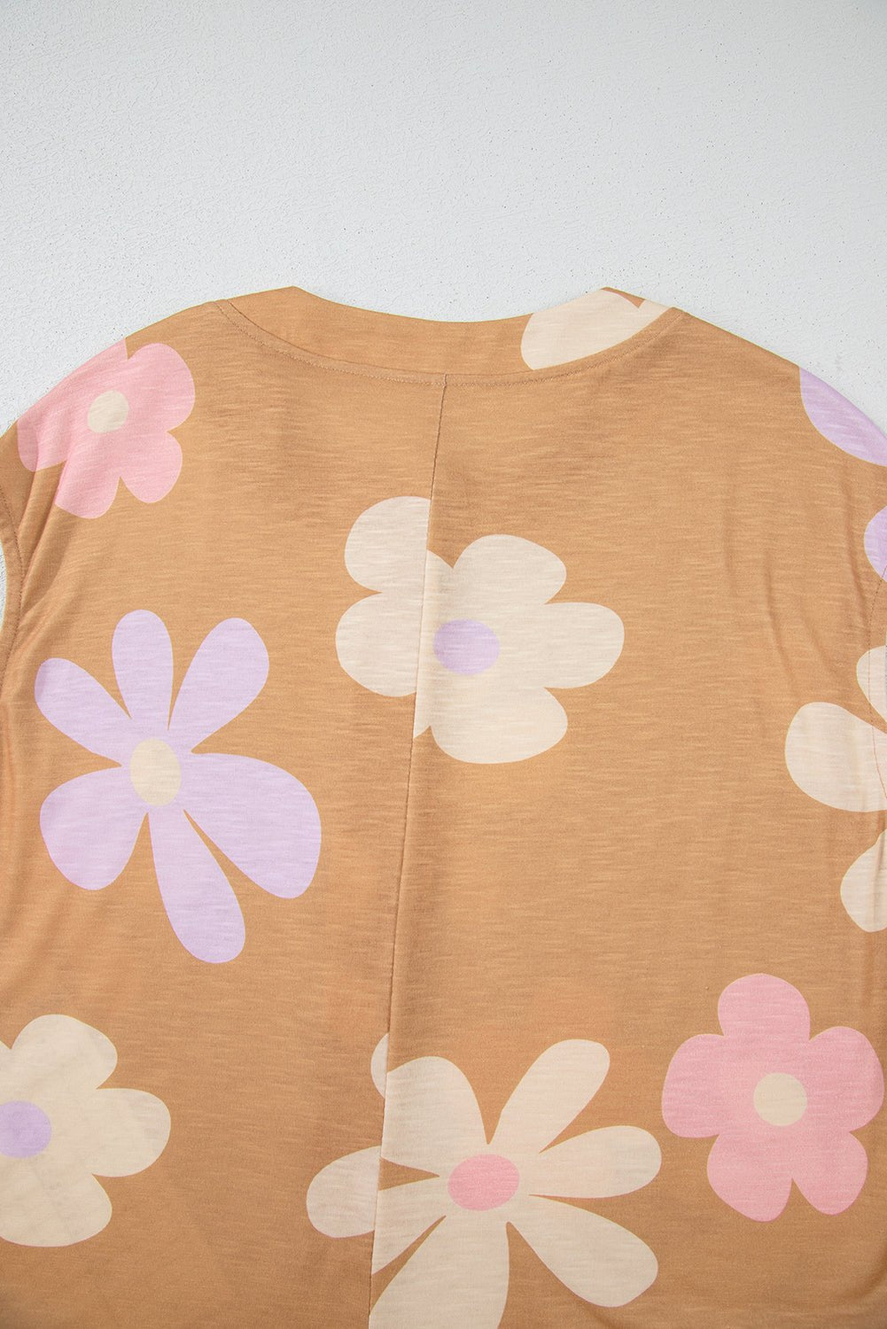 Jumpsuits & Rompers - Floral Buttoned Jumpsuit - Casual Wide-Leg Outfit for Women