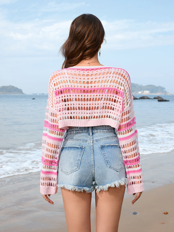 Free Spirit Artisanal Crochet Crop Cover-Up