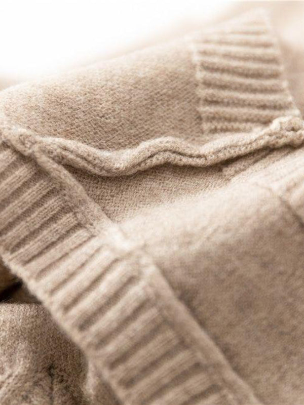 Knit Vests - Women's Side-Button Vest Casual Knit Layer