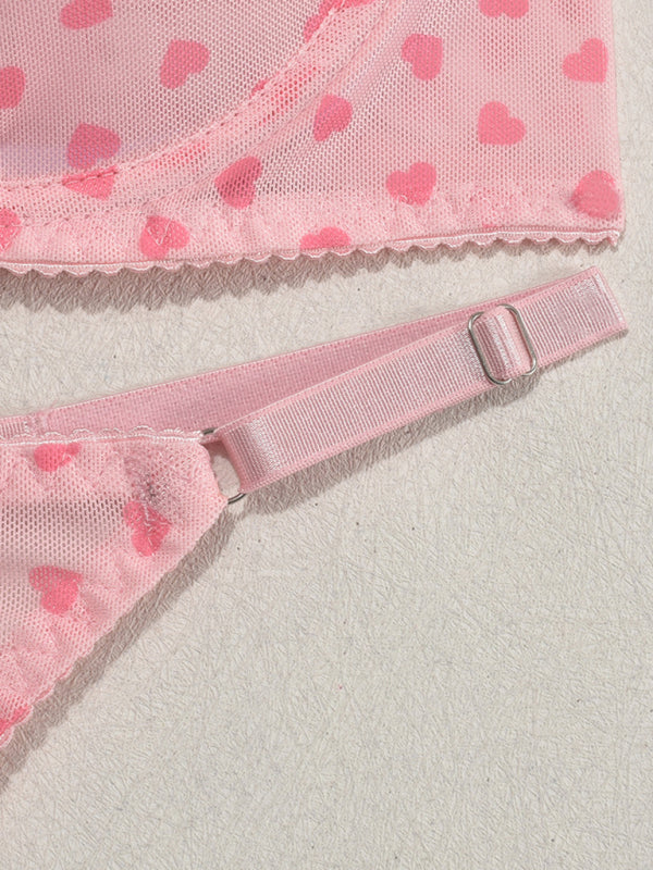 Lingerie - Elegant Mesh Lingerie Set for Romantic Celebrations