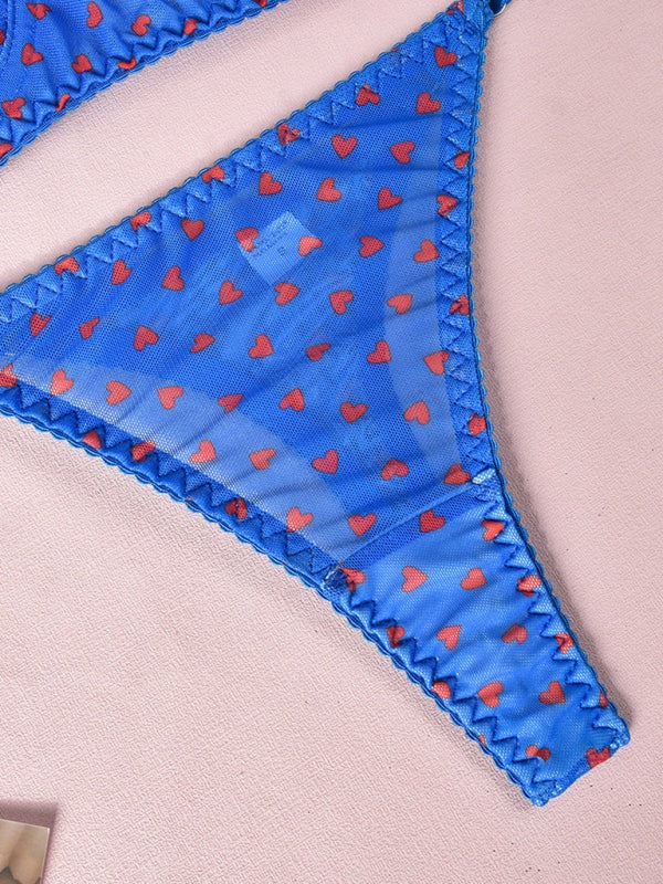 Lingerie - Elegant Mesh Lingerie Set for Romantic Celebrations