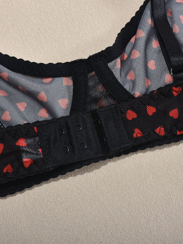 Lingerie - Elegant Mesh Lingerie Set for Romantic Celebrations