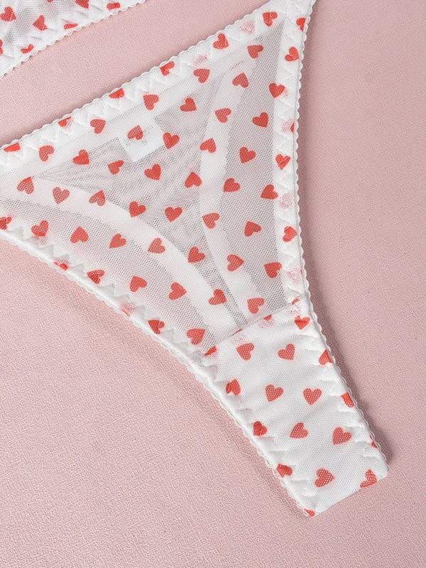 Lingerie - Elegant Mesh Lingerie Set for Romantic Celebrations