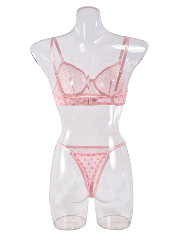 Lingerie - Elegant Mesh Lingerie Set for Romantic Celebrations