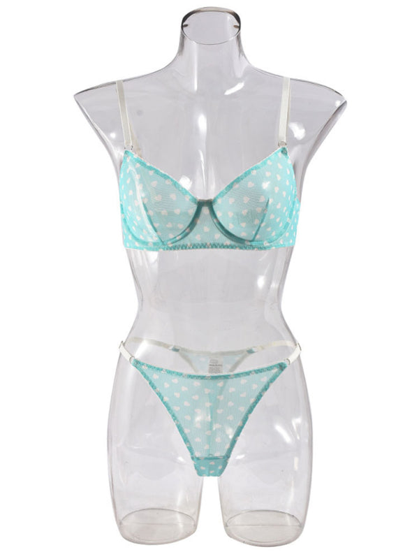 Lingerie - Elegant Mesh Lingerie Set for Romantic Celebrations