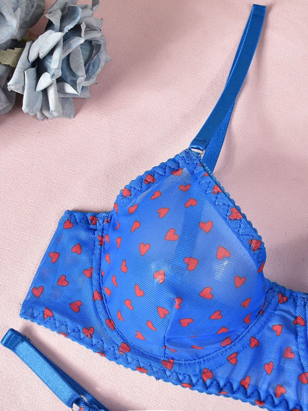 Lingerie - Elegant Mesh Lingerie Set for Romantic Celebrations