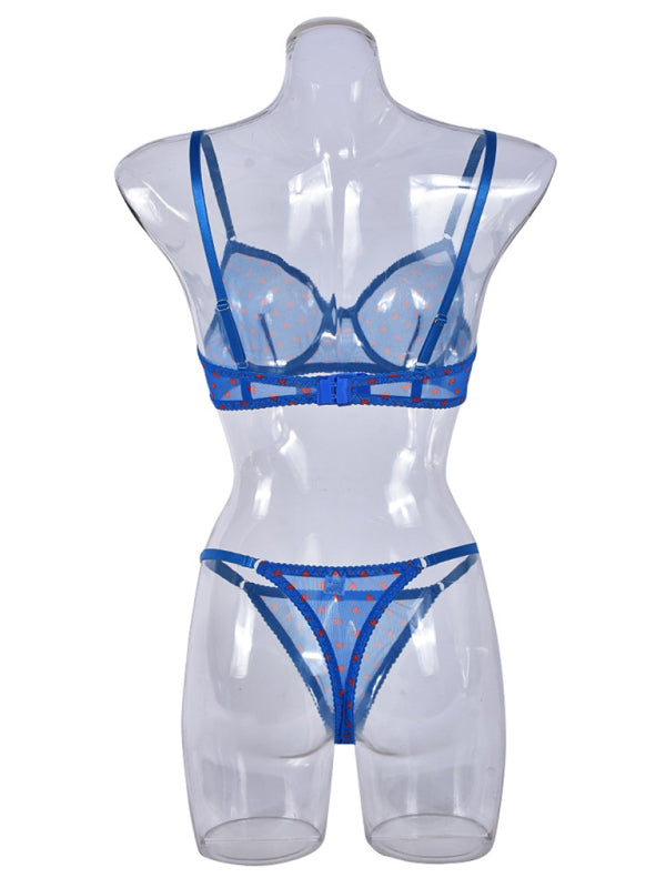 Lingerie - Elegant Mesh Lingerie Set for Romantic Celebrations