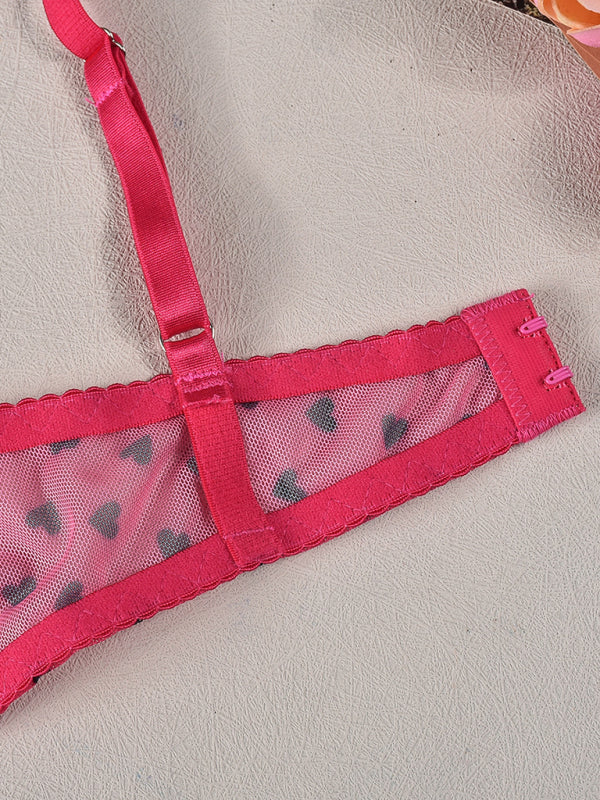 Lingerie - Elegant Mesh Lingerie Set for Romantic Celebrations