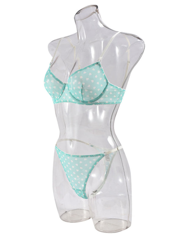 Lingerie - Elegant Mesh Lingerie Set for Romantic Celebrations