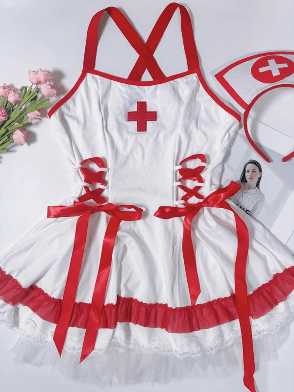 Lingerie - Erotic Nurse Costume Lingerie for Passionate Evenings