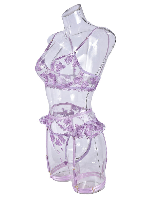 Lingerie Outfits - Purple Passion Lingerie Set for Memorable Nights