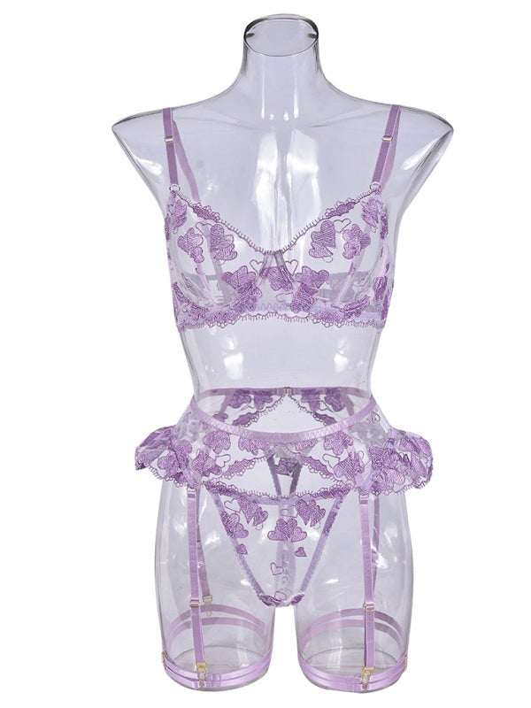 Lingerie Outfits - Purple Passion Lingerie Set for Memorable Nights