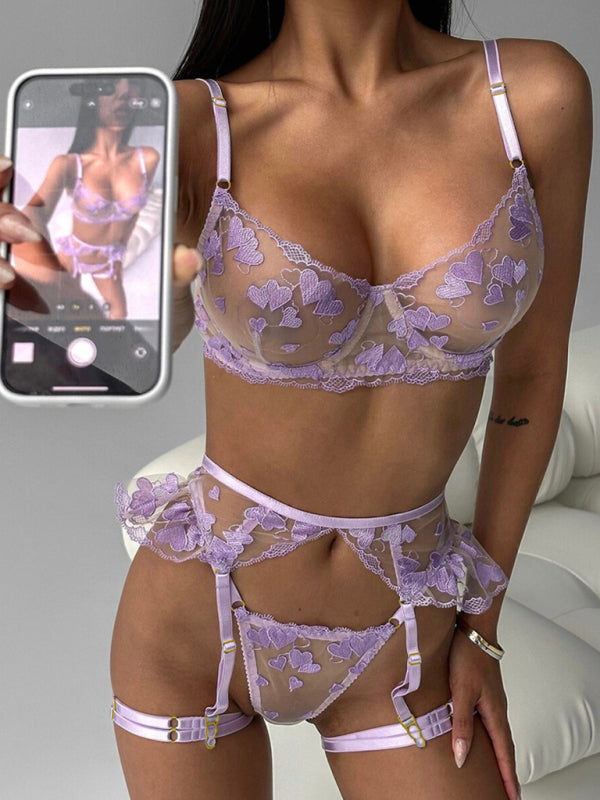 Lingerie Outfits - Purple Passion Lingerie Set for Memorable Nights