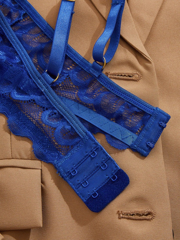 Lingerie - Sensual Red Lace Lingerie Set for Romantic Celebrations