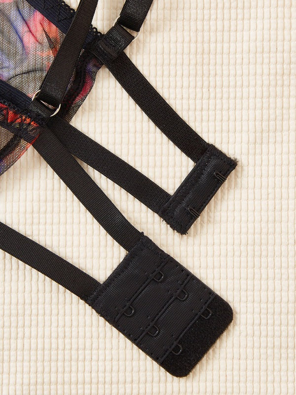 Lingeries - Boudoir Lingerie Set with Garters for Women