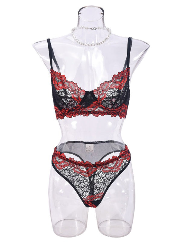Lingeries - Lingerie Lace Push-Up Set for Romantic Occasion