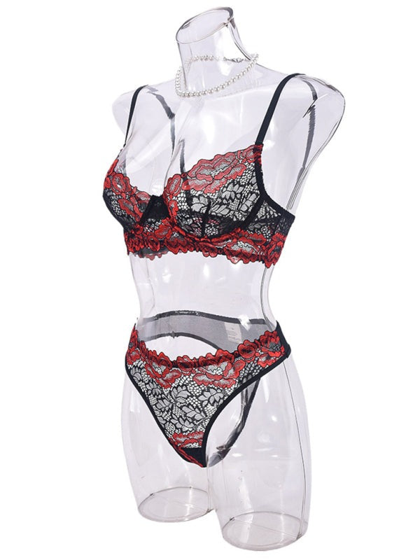 Lingeries - Lingerie Lace Push-Up Set for Romantic Occasion