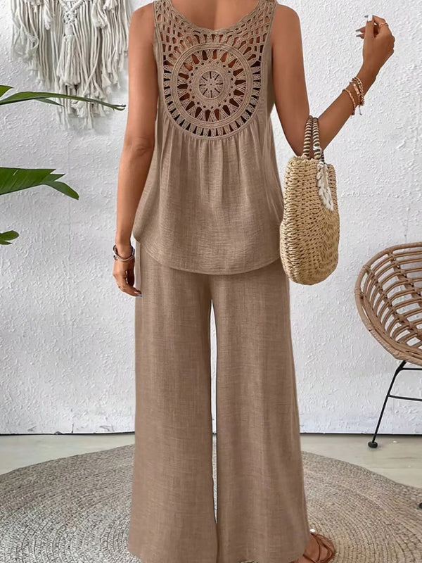 Matching Sets - Boho Embroidered Summer Set for Women