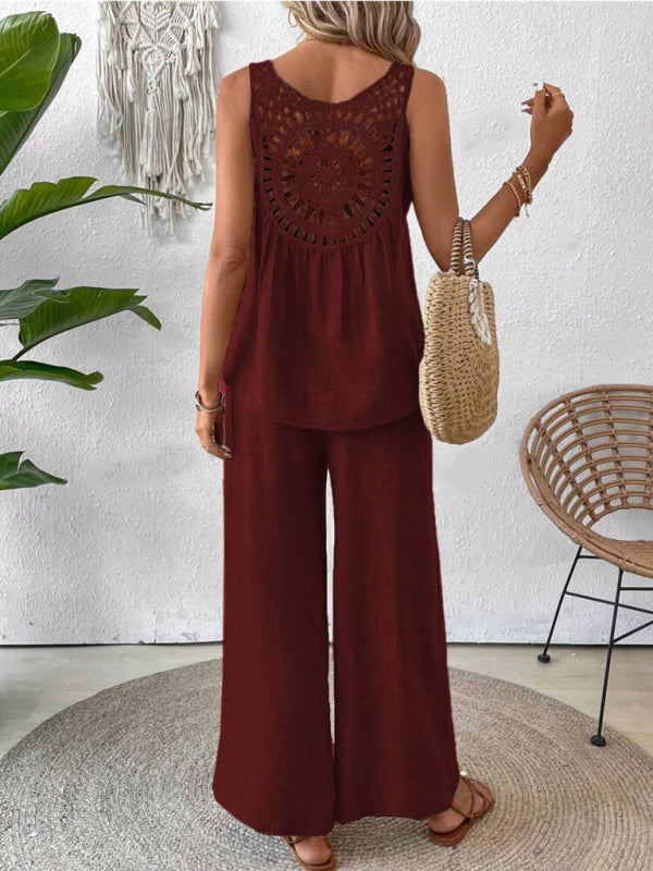 Matching Sets - Boho Embroidered Summer Set for Women