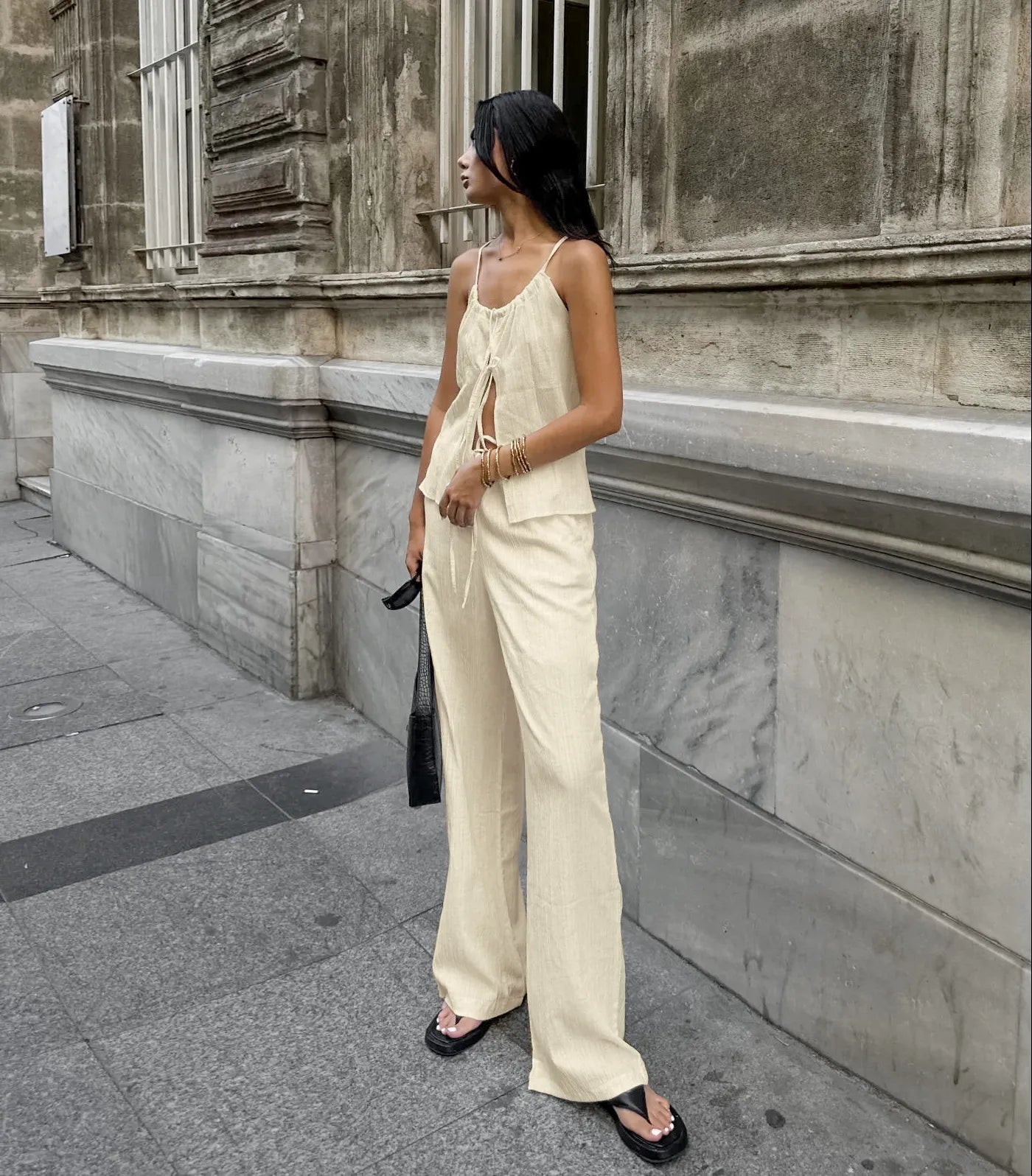 Matching Sets - Textured Matching Set for Women